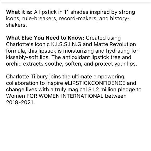 đź’‹ Charlotte Tilbury Hot Lips 2 Glowing Jen - Picture 7 of 10
